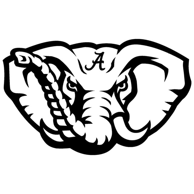 alabama clipart black and white