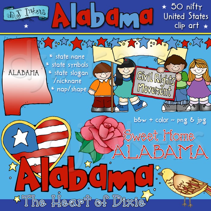 Alabama clipart cute. Sweet home clip art