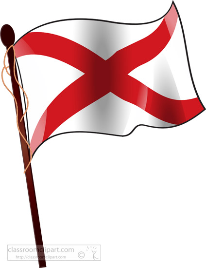 State on flagpole classroom. Alabama clipart flag alabama