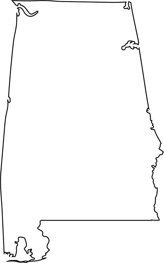 Vector state svg png. Alabama clipart outline