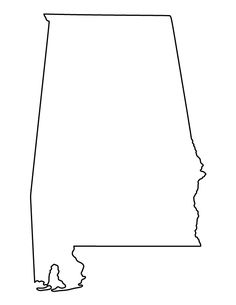 Alabama clipart outline. Font a for silhouette