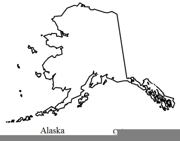 alaska clipart black and white