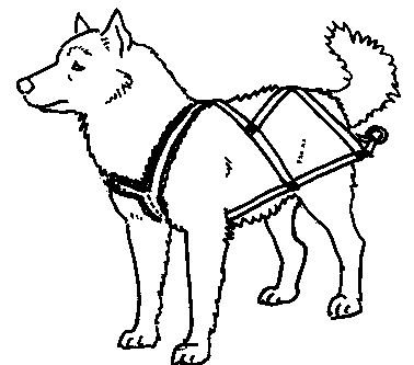 alaska clipart dog sled