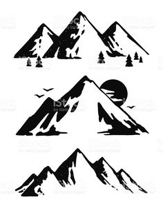 alaska clipart mountains