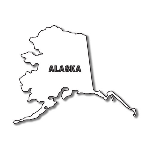 alaska clipart state line