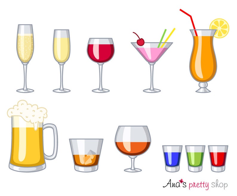 glasses clipart drinking glass
