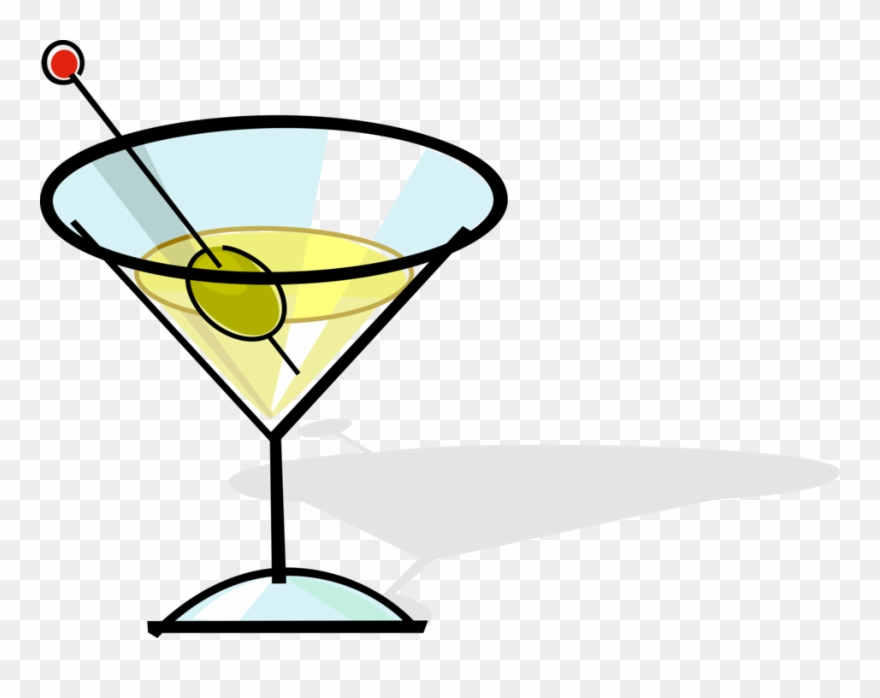 Alcohol clipart illustration. Martini image of beverage