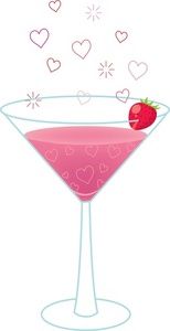 alcohol clipart pink