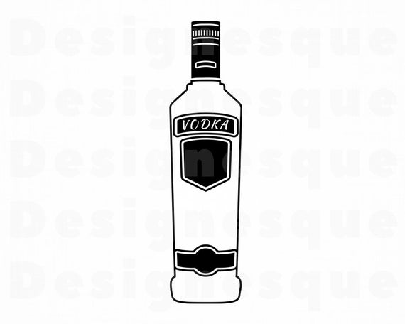 alcohol clipart vodka bottle