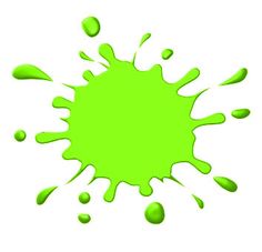 Algae green paint splash