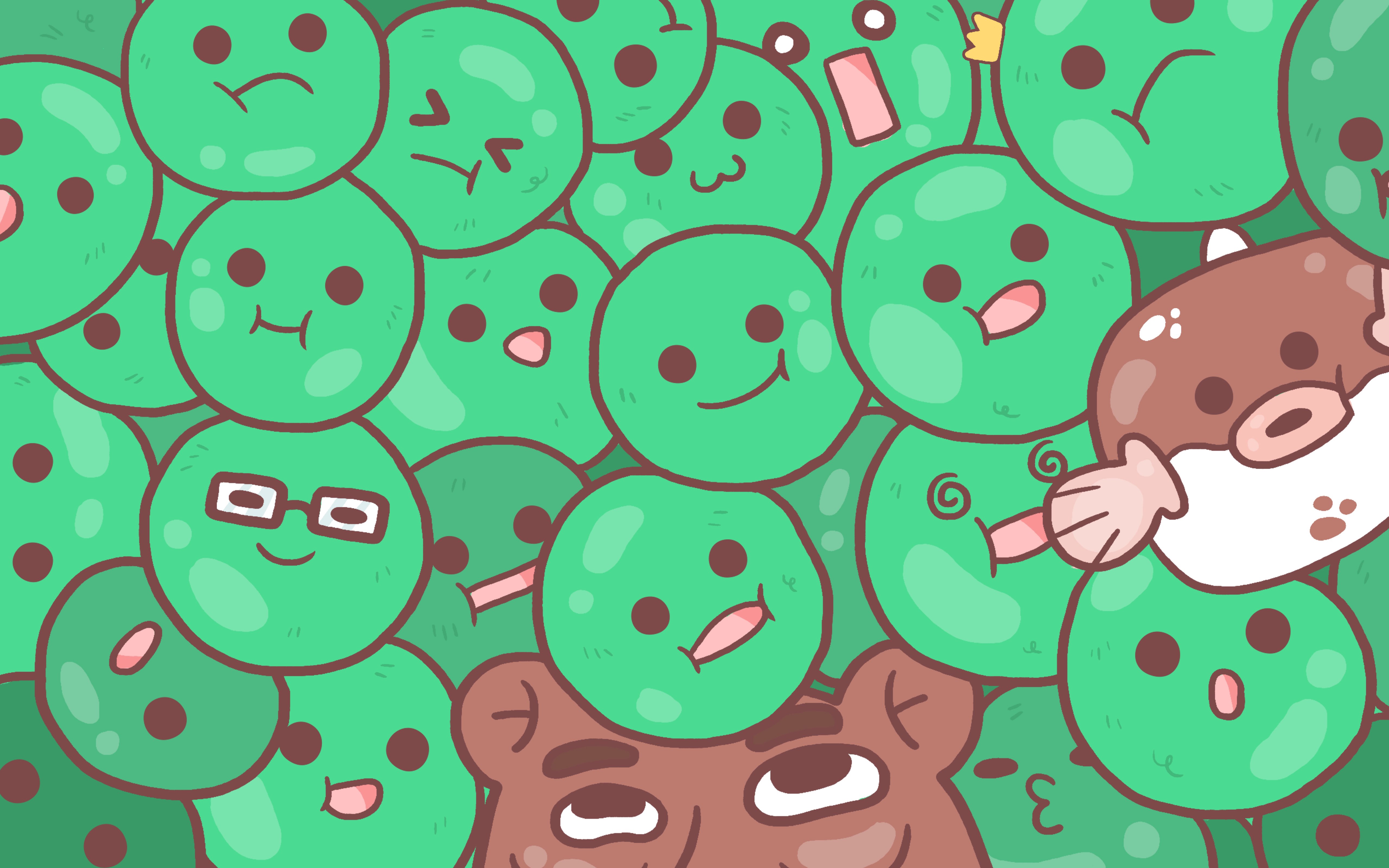 algae clipart happy