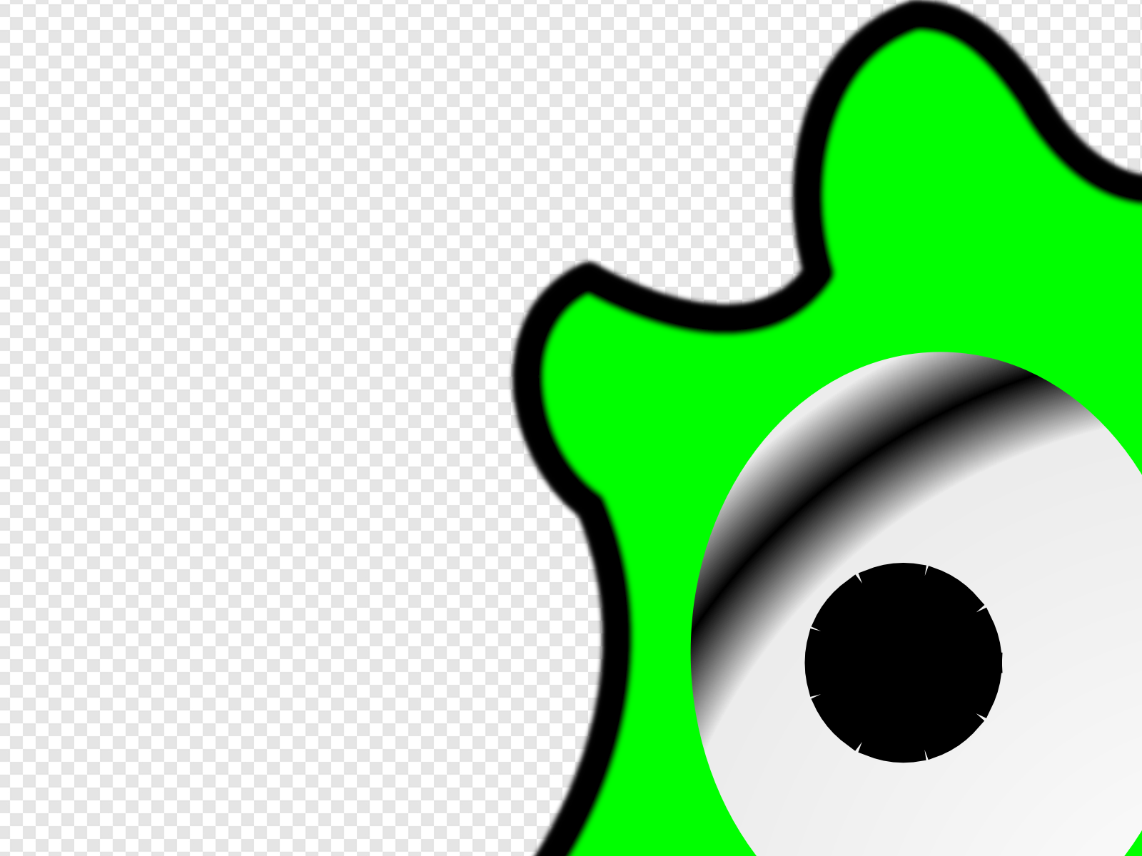 Green clip art icon. Algae clipart happy