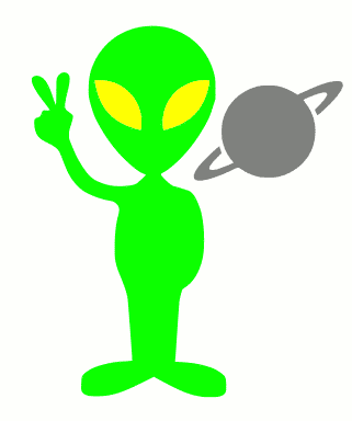alien clipart animated