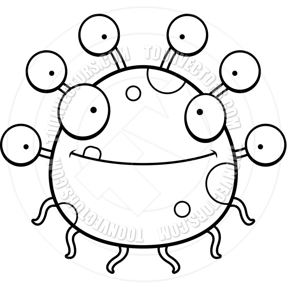 aliens clipart black and white