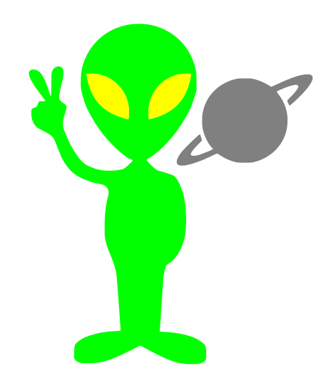 alien clipart cartoon