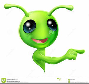 alien clipart green