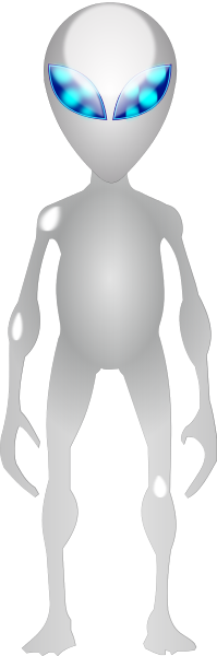 Alien clipart grey. Free pages of to