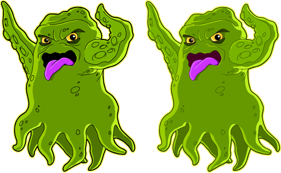 Alien clipart monster. Clip art hoard tentacled