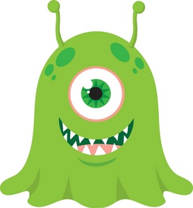 Free image halloween cute. Alien clipart monster