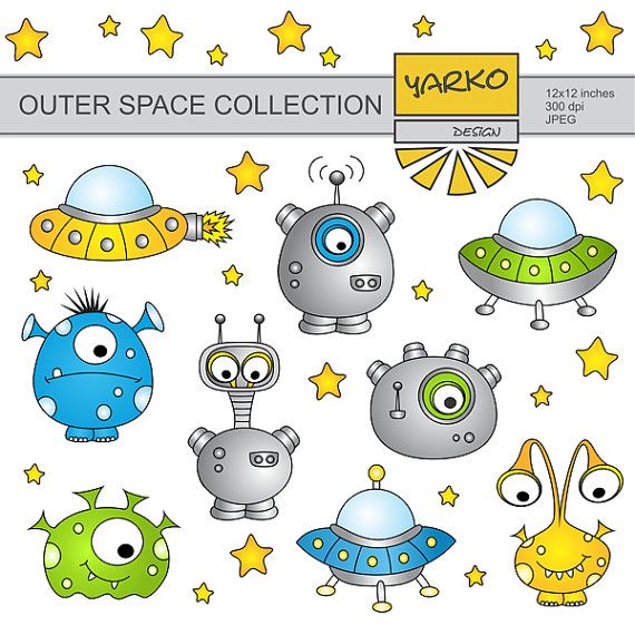alien clipart outer space