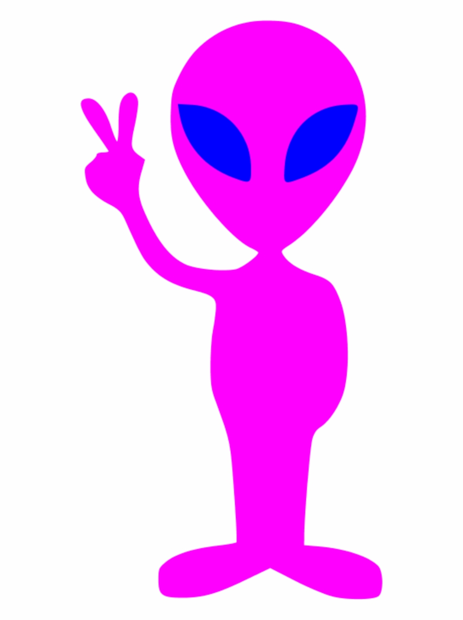 alien clipart pink