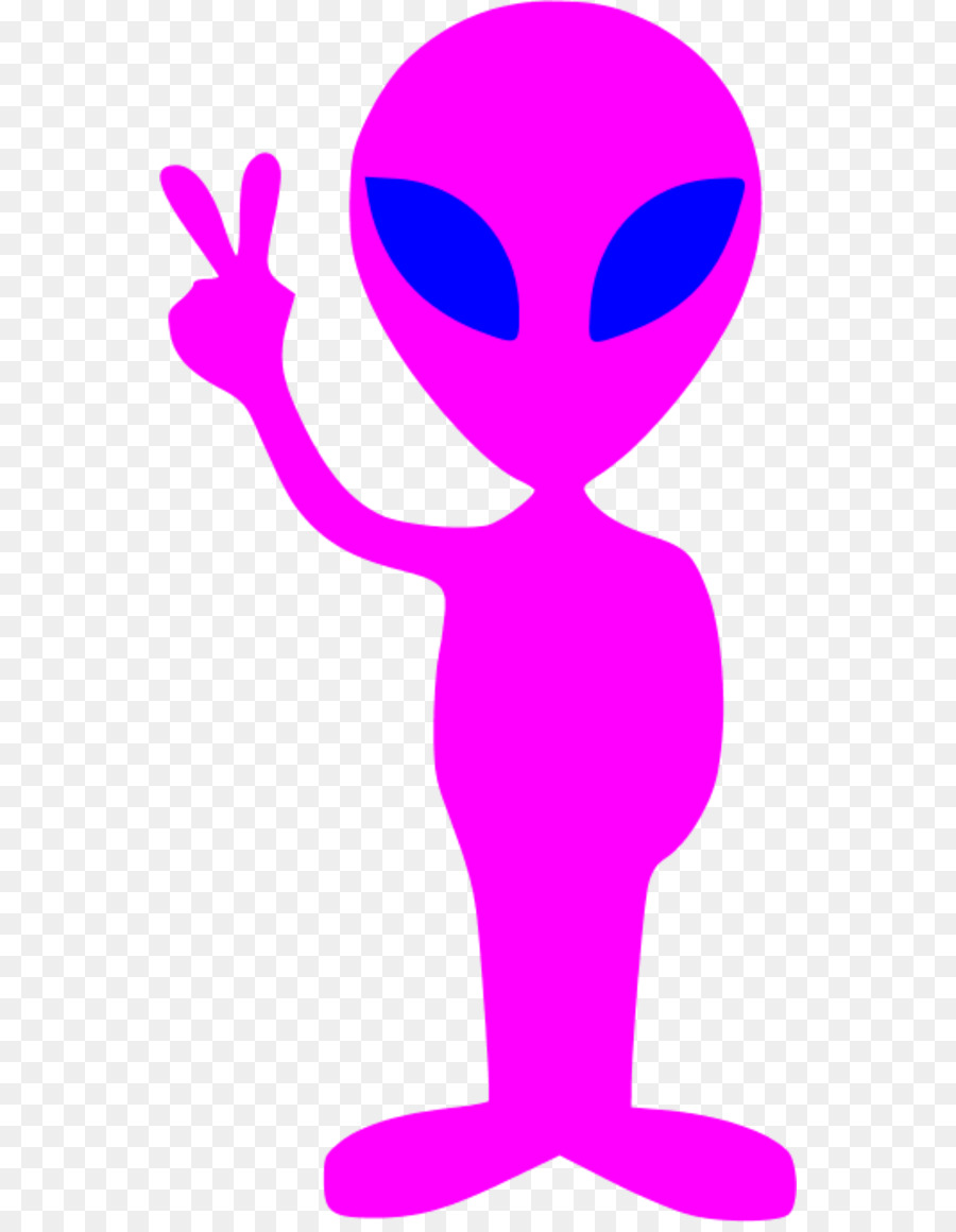 alien clipart purple
