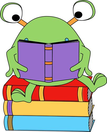  best monsters and. Alien clipart reading