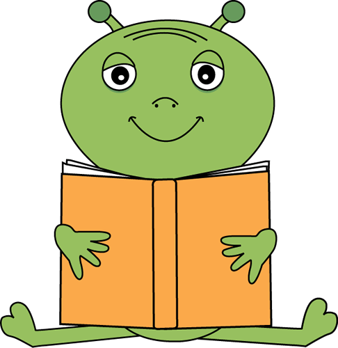 Alien clipart reading. Cliparts zone 