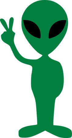 aliens clipart green