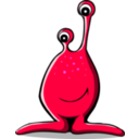 alien clipart red