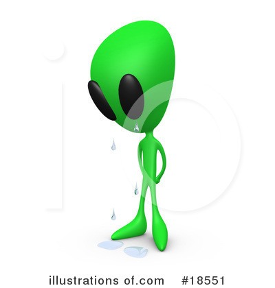 alien clipart sad