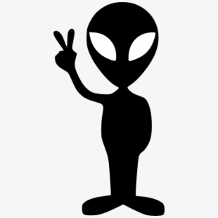 Alien clipart silhouette. Free cliparts silhouettes cartoons
