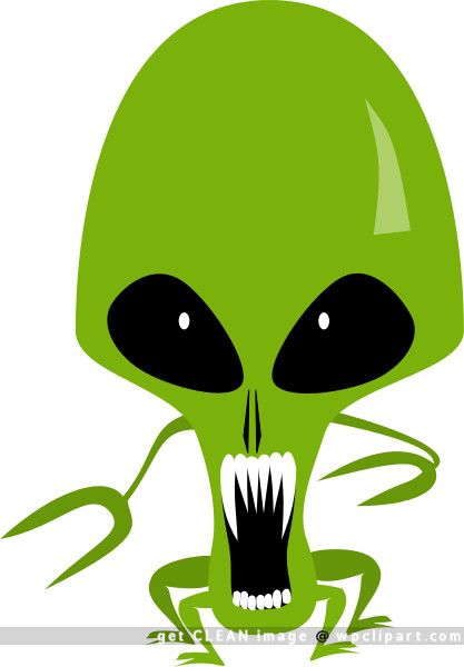alien clipart spooky