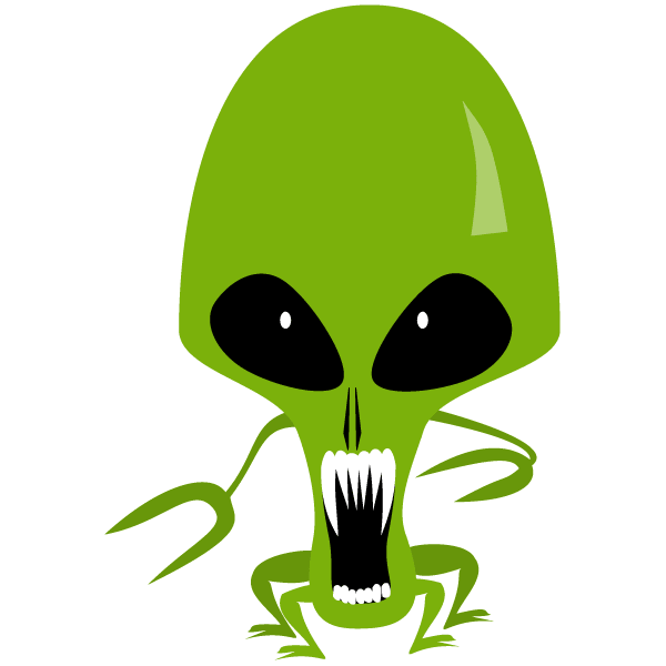 alien clipart vector