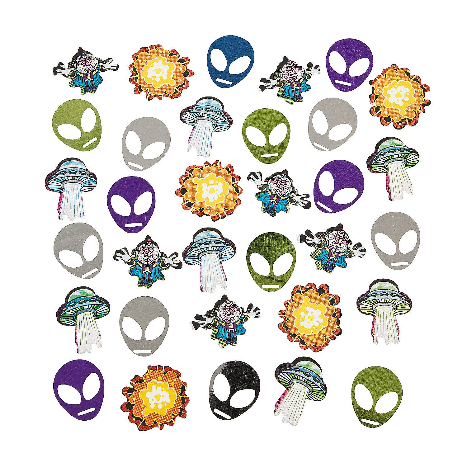 Confetti orientaltrading com space. Aliens clipart alien attack
