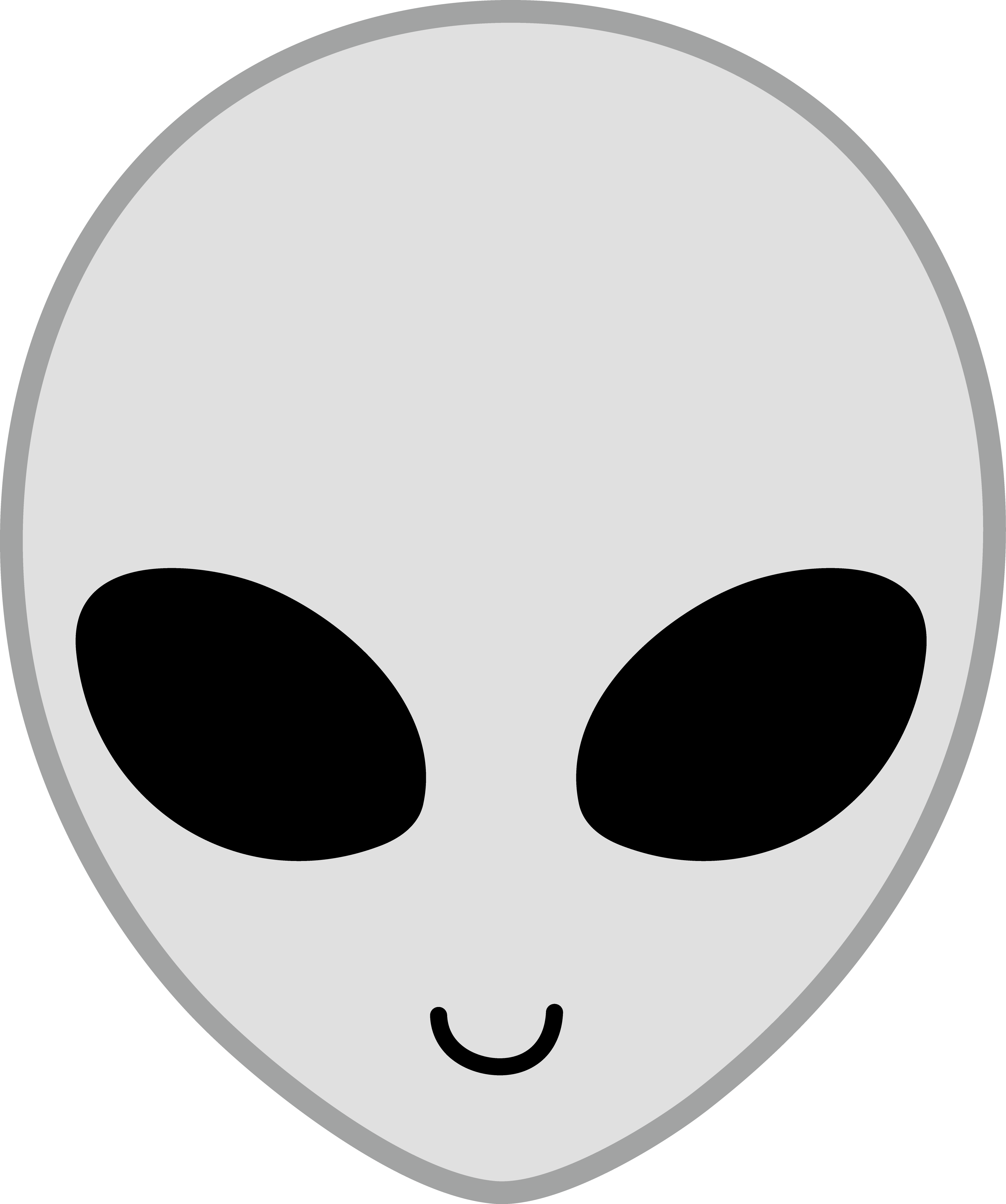 Alien drawing happy grey. Ufo clipart simple