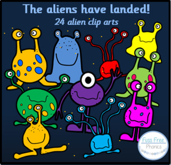 aliens clipart phonics