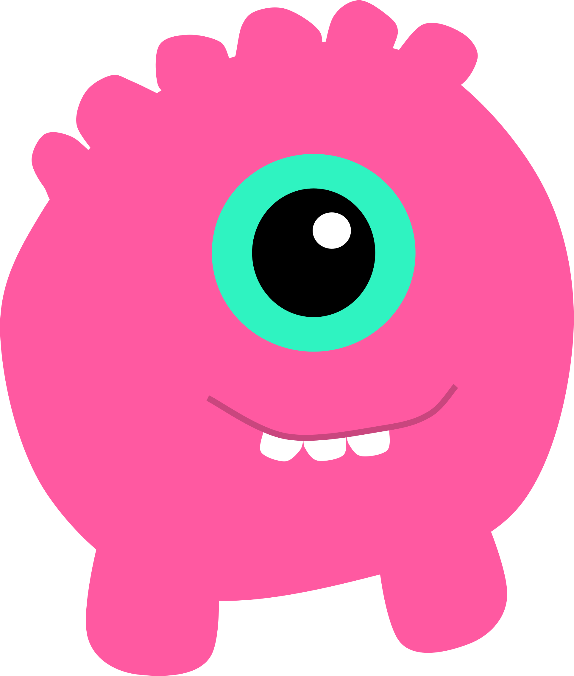  collection of monster. Pink clipart monsters