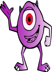 aliens clipart purple