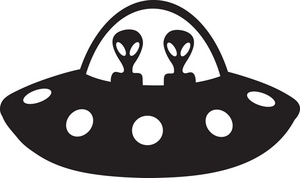 Ufo clipart ufo abduction. Space ship silhouette at