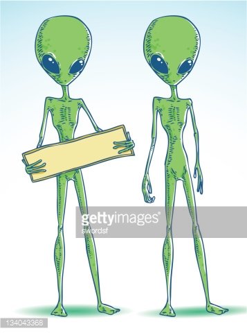 aliens clipart two