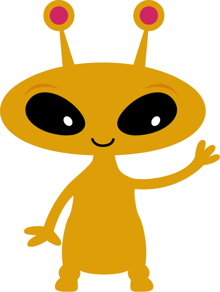 aliens clipart yellow