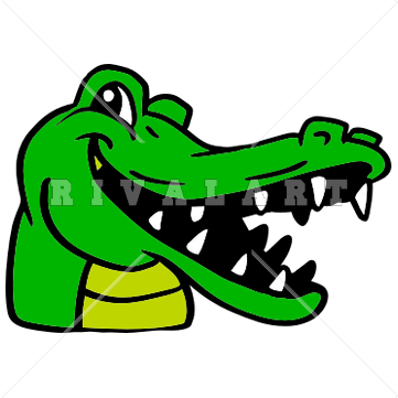 gator clipart green object