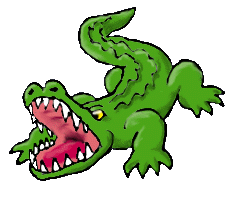 swamp clipart alligator