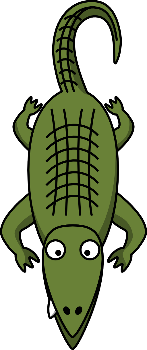 alligator clipart cartoon