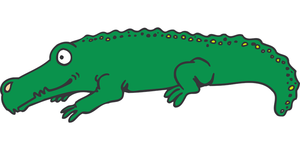 alligator clipart friendly