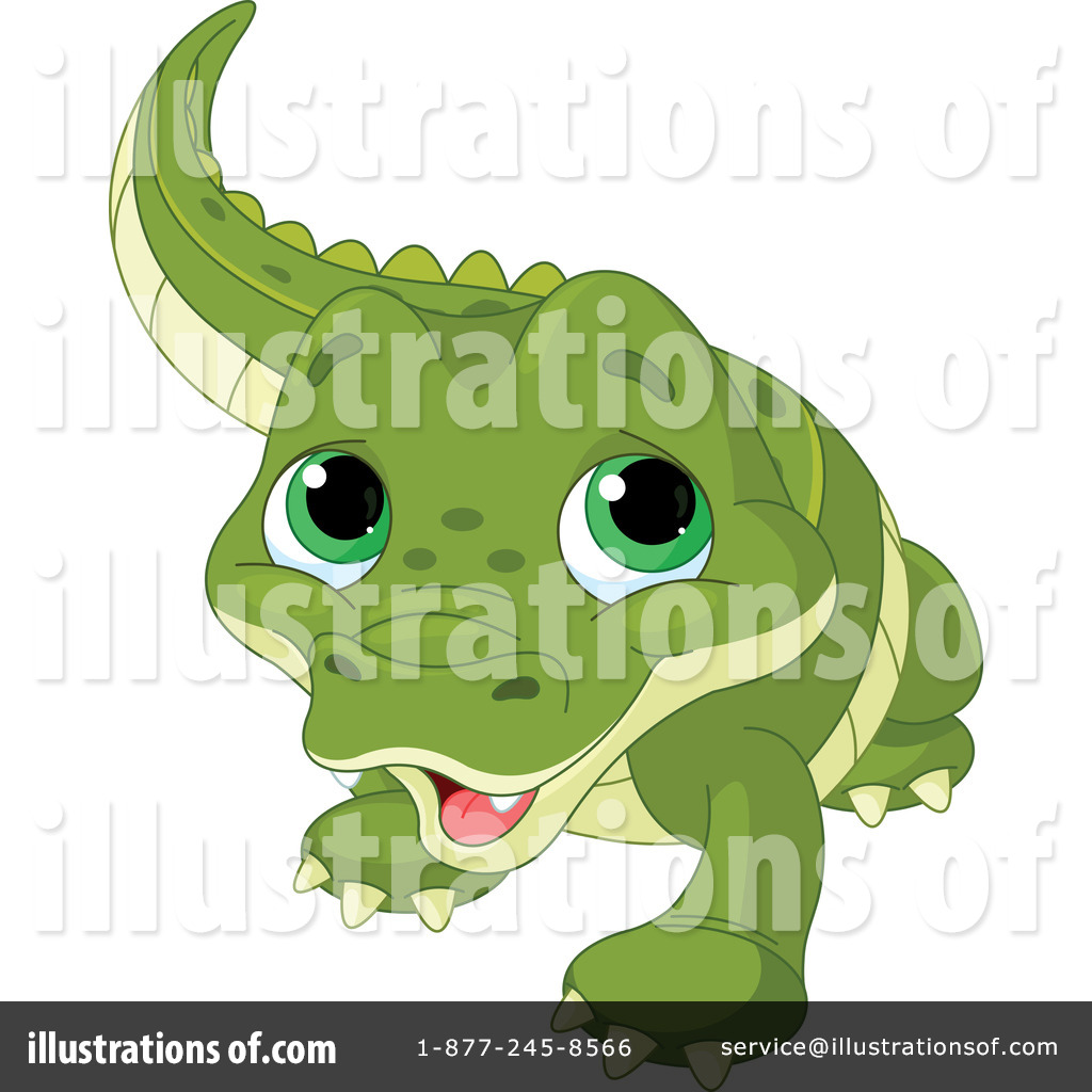 Alligator clipart illustration. By pushkin royaltyfree rf