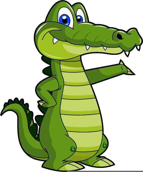 Alligator clipart illustration. For my friends crocodile
