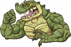 alligator clipart mad