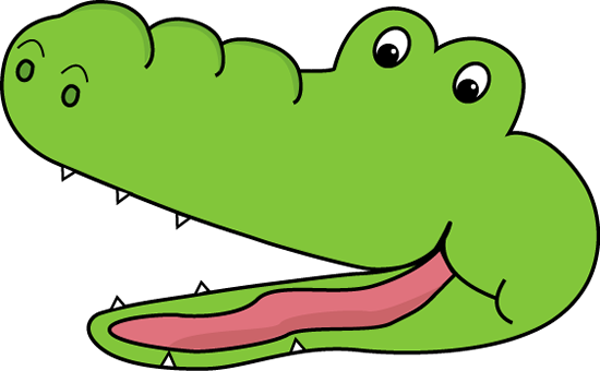 alligator clipart open mouth